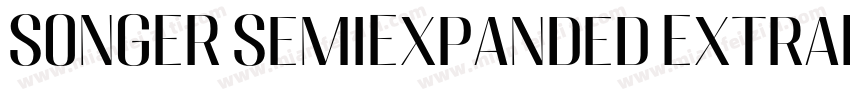 SONGER SemiExpanded ExtraBold字体转换